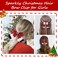 Christmas Santa boot Hair Clips - Sparkly Sequin Red Glitter Hair Bow Barrettes with Boots Pattern Alligator Hair Accessories for Girls Women Xmas Party Gifts (3.6in/Sequin-Red&amp;White&amp;Black)