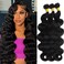 12A Brazilian Body Wave Bundles Human Hair 22 24 26 Inch 100% Real Virgin Human Hair Bundles Body Wave 3 Bundles Human Hair Body Wave Hair Extension Natural Color（22 24 26）