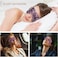 Jade Eye Mask, Amethyst Crystal Eye Mask with Ear Strap for Face 100% Natural Gemstone Jade Sleep Mask for Hot &amp; Cold Anti Aging Therapy