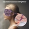 Jade Eye Mask, Amethyst Crystal Eye Mask with Ear Strap for Face 100% Natural Gemstone Jade Sleep Mask for Hot &amp; Cold Anti Aging Therapy