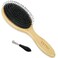 bamboo Hair Brush, Boar and Nylon Bristle Brush for Women Mens, Paddle Brush Curly Hair Brush for Thick Hair and Anti Static Detangling Best Paddle Brush for Reducing Hair Breakage