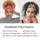 Headband Wig Afro Kinky Curly for Black Women Short Gray Wigs with Headbands Attached Synthetic Afro Wig Head Band Wig Half Wigs for Black Women Curly Headband Wig