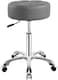 Rolling Stool for Work Medical Tattoo Salon Office, Heavy Duty Esthetician Stool with Wheels Adjustable Hydraulic Chair (Grey)