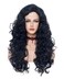 Rugelyss Long Wavy Wigs 28 Inches Natural Black Synthetic Kinky Curly Hair Wig for Women