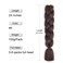 SuCoo Jumbo Braiding Hair Extensions High Temperature Fiber Crochet Twist Braids with Small Free Gifts 24inch 3pcs/lot(Dark Brown)