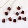 Mini hair claws small claw clamp 0.59inch hair claw clips for women 48pcs-pack (BROWN-48PCS)