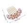4 PCS Rhinestone Inlaid Flower Hair Comb for Women Girls Floral Hair Side Combs Sparkle Crystals Hair Pin Bridal Wedding Hair Accessories for Christmas, Parties, Prom, Dance