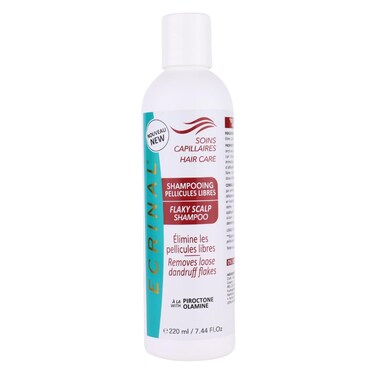 Ecrinal Flaky Scalp Shampoo 220ml &ndash; Eliminates Loose Dandruff - with Piroctone Olamine &amp; D-Panthenol &ndash; Sulfate &amp; Paraben Free, Gentle on Sensitive Scalps