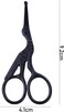 Silver Crane Shaped Stainless Steel Nose Hair Clippers, Eyebrow and Nose Hair Scissors, Round Head Scissors Manual Nose Hair Trimmers, Eyelashes Professional Facial Nose Hair Trimmer Scissors