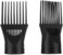 Hair Dryer Diffuser Professional Universal Hairdressing Wind Blow Cover Comb Attachment Nozzle Black Straightening Detangling Fine Curly Natural Hair Professional Processed Blow Dryer Comb Attachment