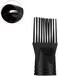 Hair Dryer Diffuser Professional Universal Hairdressing Wind Blow Cover Comb Attachment Nozzle Black Straightening Detangling Fine Curly Natural Hair Professional Processed Blow Dryer Comb Attachment