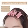 5pcs Pink Volumizing Hair Root Curler Clips - Natural Fluffy Self-Grip Clamps for DIY Curly Hairstyling