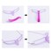 Eyebrow Template Eyebrow Stencil 8 Styles Eyebrow Template Eyebrow Shaping Kit Washable Reusable Eyebrow Shaping Template with Handle Strap 3 Minutes Makeup, Suitable for 98%
