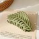 Hair Clamps Leaf shaped Many Teeth Big Claw Clips 3.5 Inch Non slip Leaves Hair Catch Barrette Jaw Clamp Hairpins for Women Girls Thin Thick Hair