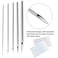 Ear Nose Piercing Needles - 50Pcs Mixed Piercing Needles 12G 14G 16G 18G and 20G Hollow Needles for Piercing Ear Nose Navel Nipple Lip Piercing Kits Piercing Tools Piercing Supplies