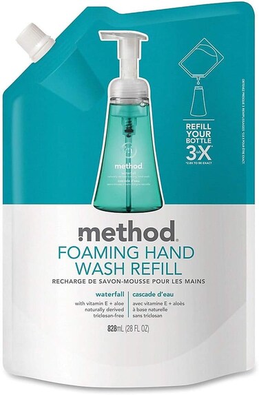 Method Foaming Hand Soap, Refill, Waterfall, 28 Fl Oz (Pack of 1)