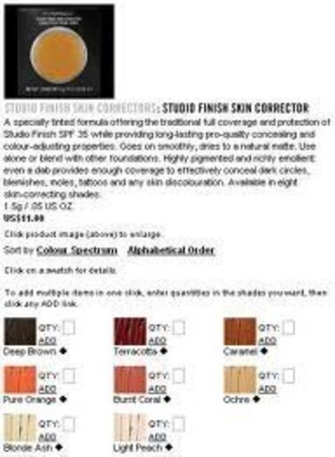 MAC Studio Finish Skin Corrector Pro Palette ~ OCHRE ~