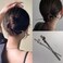 2Pcs Irregular Lines Hair Sticks,Chopstick Hair Pins Hair Clip,New Chinese Style Hair Sticks for Long/Thick/Curly Hair,Bun Hairstyles Hairpin Headwear,Hair Accessories,Silver and Black