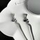 2Pcs Irregular Lines Hair Sticks,Chopstick Hair Pins Hair Clip,New Chinese Style Hair Sticks for Long/Thick/Curly Hair,Bun Hairstyles Hairpin Headwear,Hair Accessories,Silver and Black