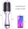 Hair Dryer Brush,Hot Air Brush, Blow Dryer bruch,One Step Hair Dryer and Volumizer with Salon Negative Ionic for Straightening, Professional Brush Hair Dryers for Men and Women (Purple