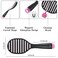 Hair Brush, Curved Vented Hairbrush Faster Blow Drying, Detangler Brush with a Built in Brush Cleaner, Hair Clips and Magnetic Holder, for women Men &amp; Kids, Detangling Brush for All Hairs