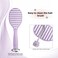 Hair Brush, Curved Vented Hairbrush Faster Blow Drying, Detangler Brush with a Built in Brush Cleaner, Hair Clips and Magnetic Holder, for women Men &amp; Kids, Detangling Brush for All Hairs - Purple