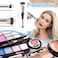 LAVONE Eyebrow Pencil Makeup Kit for Eyebrow Makeup, Make up Brow Kit with Waterproof Eyebrow Pencil, Eyebrow Pomade, Foundation &amp; Concealer Brush and Dual-ended Eyebrow Brush - Ebony