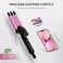 janelove Upgraded Hair Crimper 2 Adjustable Temperature, 1/2 Inch Beach Waves Curling Iron, Hair Waver for Short &amp; Medium Hair, Home and Travel Friendly Crimper Hair Tool, Dual Voltage