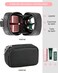 Chapstick Holder Bag Small Lip Balm Sleeve Pouch Lipstick Portable Storage Bag Lip Gloss Case With Hook Accessories Gift for Women (balck)