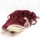 Real Red Color Highlight Blonde Color Long Wave Hair Burgundy Red Synthetic Lace Front Wigs for Women Female Cosplay Drag Queen Wig Side Part Glueless Highlight Blonde Wigs 26