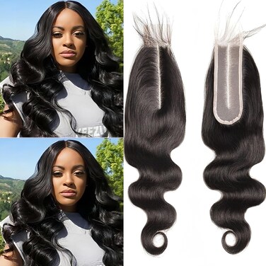 Brazilian 2x6 Lace Closure Body Wave Remy Human Hair Lace Closure with Baby Hair Kim K Lace Closure