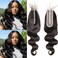 Brazilian 2x6 Lace Closure Body Wave Remy Human Hair Lace Closure with Baby Hair Kim K Lace Closure