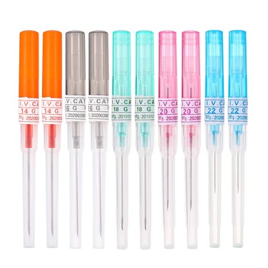 DOWEI 10pcs Mix 14G 16G 18G 20G 22G Size Piercing IV Catheter Kit for IV Start Kits, Body Piercing Tools Supplies (mix(10pcs))