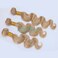 8A Machine Double Weft Raw Brazilian Virgin Human Hair Extensions Honey Blonde #27 Body Wave 3 Bundles (16 18 20)