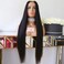 N/C U Part Straight Human Hair Wig Color 30 Auburn Brown Full Head 2X4 Middle Part U Part Wig Ombre Glueless Machine Made U Shaped Wig for Women Black (18 inch,natural color)