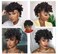 Short Curly Mohawk Wig Mohawk Hair Clip in Hair Extension Nature Black Mohawk Wigs for Black Women, Deep Wave Mohawk Ponytail Wig with Bangs Faux Hawk Hairpieces for Women Girls (2#)