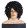 GNIMEGIL Black Dreadlocks Wig for Men Locs Wig Short Afro Braids Wigs Styles 14 inch African American Wig Twist Synthetic Curly Natural Wig South Africa (1B)