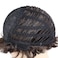 GNIMEGIL Synthetic Short Brown Wigs for White Women Curly Mommy Wig with Bangs Older Ladies Costume Mommy Daily Use Soft and Health Come with Wig,Glasses,Necklace,Chain