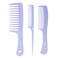 RHOS Hair Comb Set for All Hair Types and Genders - Wide, Fine Rat Tail, and Medium Detangling Combs for Styling (Purple)