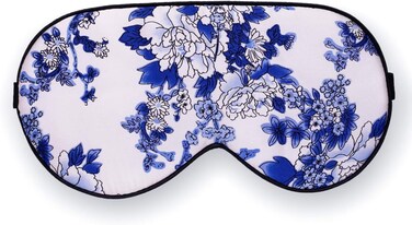 MAXFEEL Feel 100% Pure Silk Eye Mask Sleep Eye Mask Eye Cover Eyeshade Sleeping Eye Mask Floral Colors (#39)
