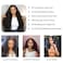28 Inch 13x4 Deep Wave Lace Front Wigs Human Hair 200 Density HD Lace Frontal Human Hair Wigs for Women Glueless Wigs Human Hair Pre Plucked with Baby Hair Natural Black