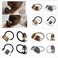 12 Pack Metal Leaf Hair Band Rope Elastic Hair Ties Hair Cuff Wrap Ponytail Holder -2 Styles Gold and Silver