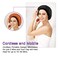Deep Conditioning Heat Cap Cordless 100% Natural Cotton Flaxseed Seed Interior Microwave Treatment Steam Hot Cap for Deep Conditioning Natural Curly Hair, Drying, Styling (Black)