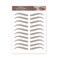 Hair-like Authentic Eyebrows 4D Brown Natural Tattoo Eyebrow Stickers Waterproof Imitation Ecological Lazy for Woman &amp; Man Makeup Tool 10 Pcs