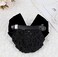 Women Hair Bun Cover Net Snood Hairnet Bowknot Decor Satin Bow Barrette French Hair Clip Bow Ribbon Flower Hair Accessories For Stewardess Banks Hotels Restaurant Staff (Black)