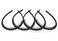 black women's headbands fashion hair accessories tooth comb hairbands for women non slip hair hoops headband suitable for ladies and girls (Pack of 4)