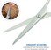 Silver Barber Hair Cutting Scissors/Shears - Perfect for Professional Hairstylist, Hairdresser (5 inch) BARBER SALON TIJERAS MUSTACHE BEARD TRIMMING SHEAR SCISSOR MADE IN JAPAN Thinning