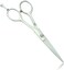 Silver Barber Hair Cutting Scissors/Shears - Perfect for Professional Hairstylist, Hairdresser (5 inch) BARBER SALON TIJERAS MUSTACHE BEARD TRIMMING SHEAR SCISSOR MADE IN JAPAN Thinning