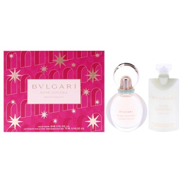 Bvlgari Rose Goldea Blossom Delight for Women - 2 Pc Gift Set 1.7oz EDP Spray, 2.5oz Moisturizing Body Milk