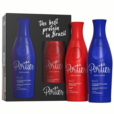 Portier Exclusive Keratin Treatment   Progressive Brush   Smoothing System - 1L